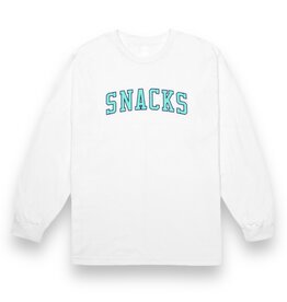 Quartersnacks Quartersnacks Snacks Varsity L/S Tee White