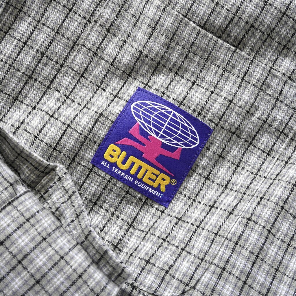 Butter Goods Butter Goods Terrain L/S Shirt Grey/Black