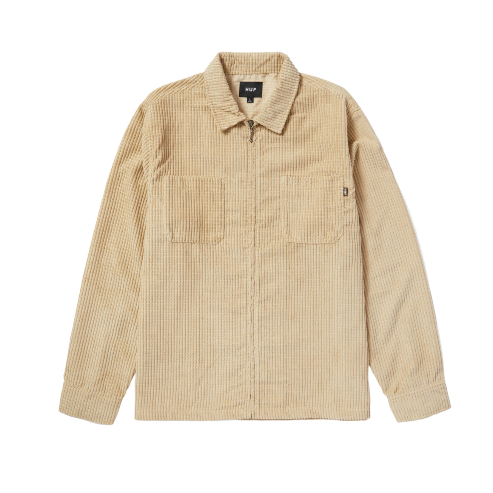 HUF Worldwide HUF Cornelius Zip Shirt Oatmeal