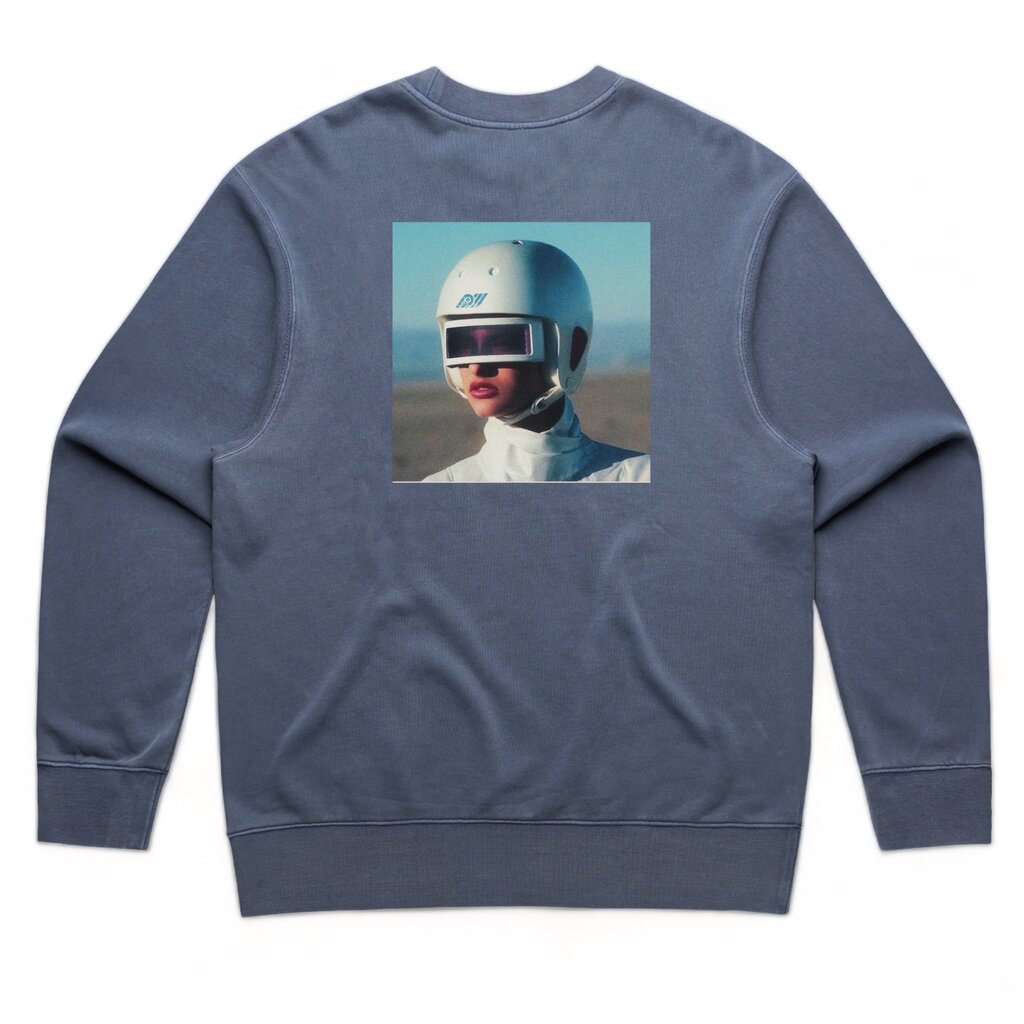 Post Modern Post Modern Astro Girl 5.0 Fleece Crewneck Faded Blue
