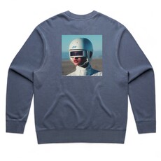 Post Modern Post Modern Astro Girl 5.0 Fleece Crewneck Faded Blue