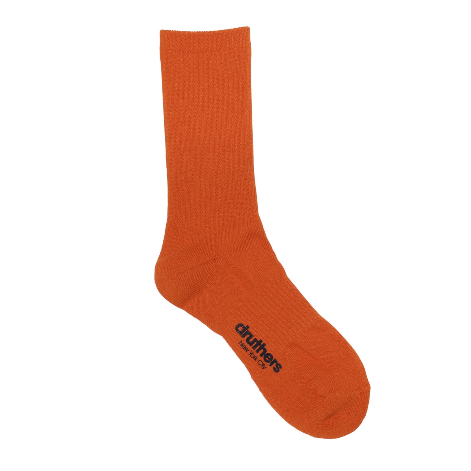 Druthers NYC Druthers Organic Cotton Everyday Crew Sock Dark Orange