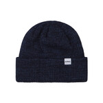 Druthers NYC Druthers Recycled Cotton Ribbed Knit Beanie Indigo Overdye