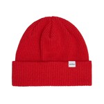 Druthers NYC Druthers Recycled Cotton Ribbed Knit Beanie Red Overdye