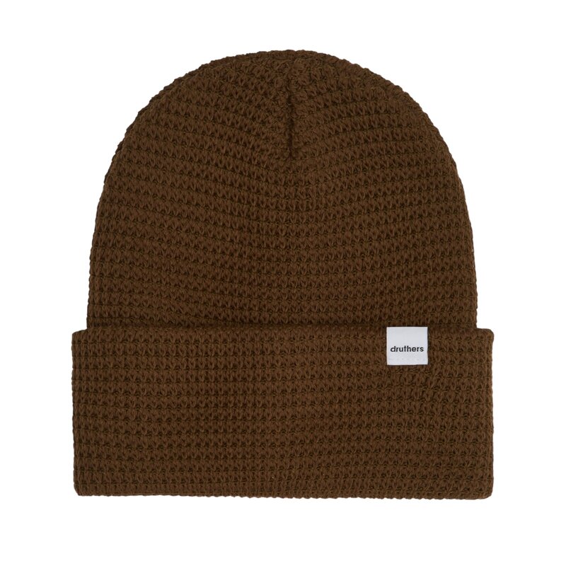 Druthers NYC Druthers Organic Cotton Waffle Knit Beanie Olive