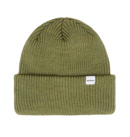 Druthers NYC Druthers Merino Wool 1X1 Rib Knit Beanie Olive