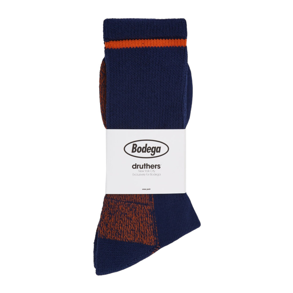 Druthers NYC Druthers Bodega Organic Cotton Defender Boot Sock Navy