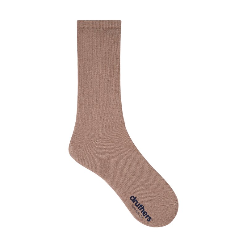 Druthers NYC Druthers Food Textile Organic Cotton Everyday Crew Sock Coffee Grounds FT