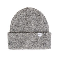 Druthers NYC Druthers Recycled Cotton Melange 1X1 Rib Beanie Grey