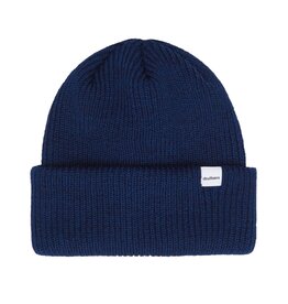Druthers NYC Druthers Merino Wool 1X1 Rib Knit Beanie Navy