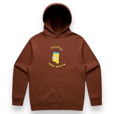 Post Modern Post Modern Bart Fleece Hoodie (Yellow Print)