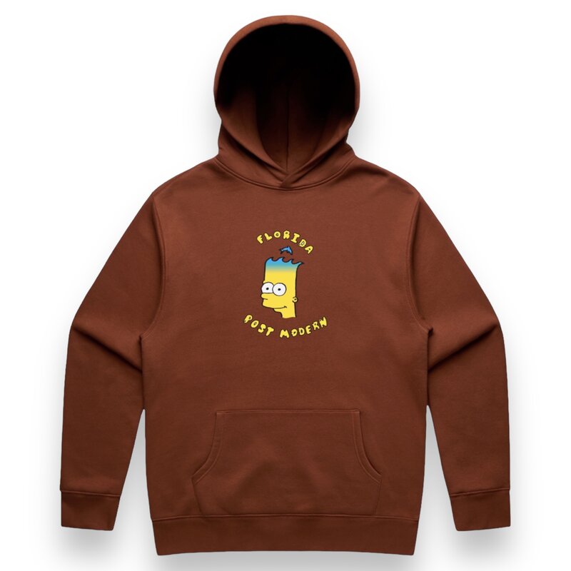 Post Modern Post Modern Bart Fleece Hoodie (Yellow Print)