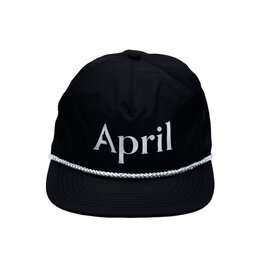 April April Logo Chrome Hat Black