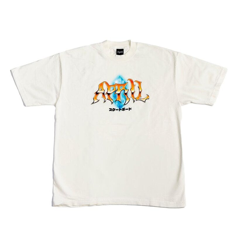 April April Skateboarding Tee Off White