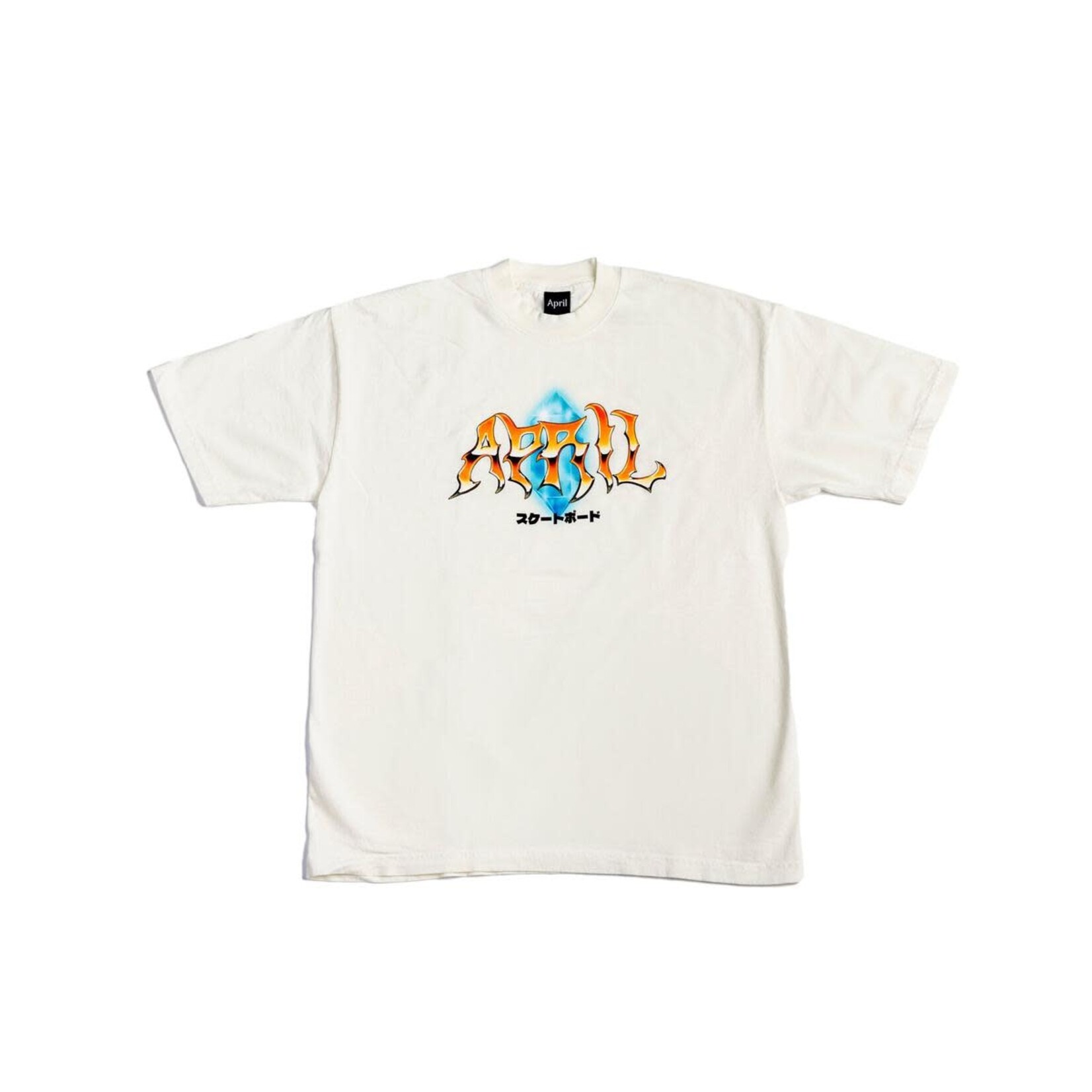 April April Skateboarding Tee Off White