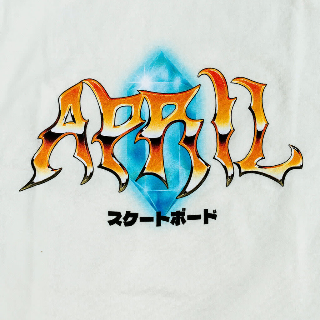 April April Skateboarding Tee Off White