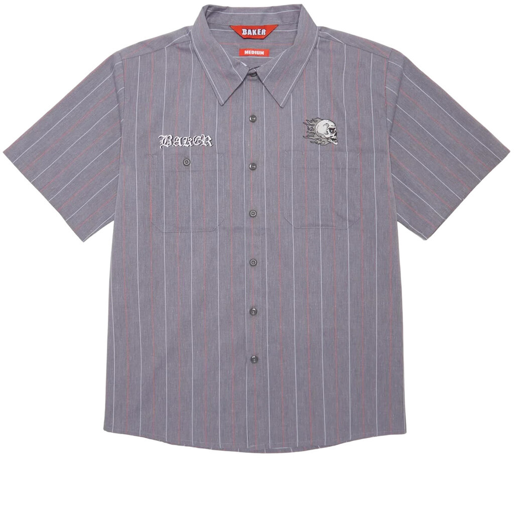 Baker Baker Torqued Pins Work Shirt Charcoal