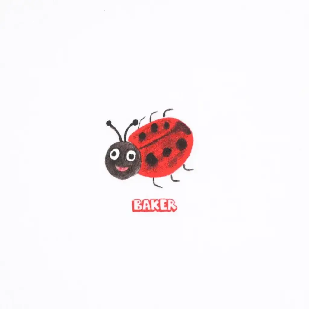 Baker Baker Ladybug Tee White