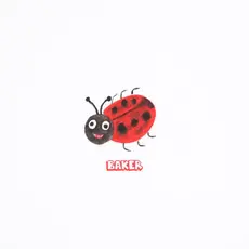 Baker Baker Ladybug Tee White