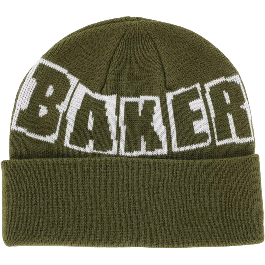 Baker Baker Brand Logo Beanie Dark Green