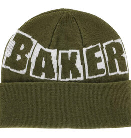 Baker Baker Brand Logo Beanie Dark Green