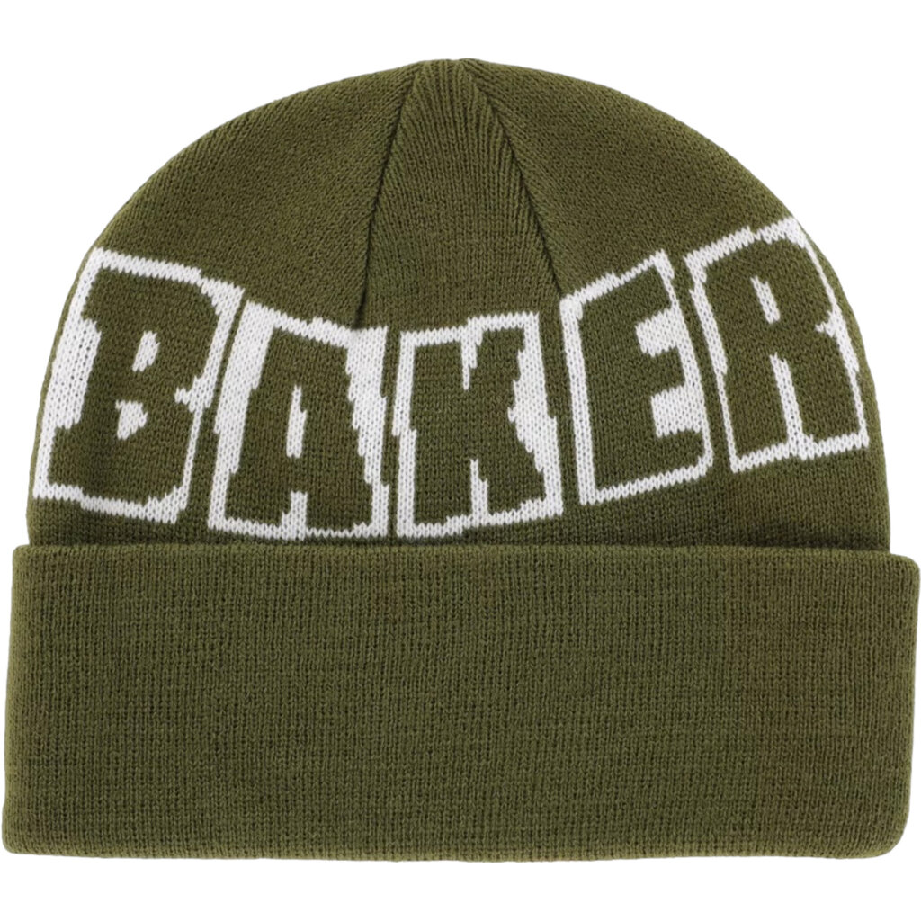Baker Baker Brand Logo Beanie Dark Green