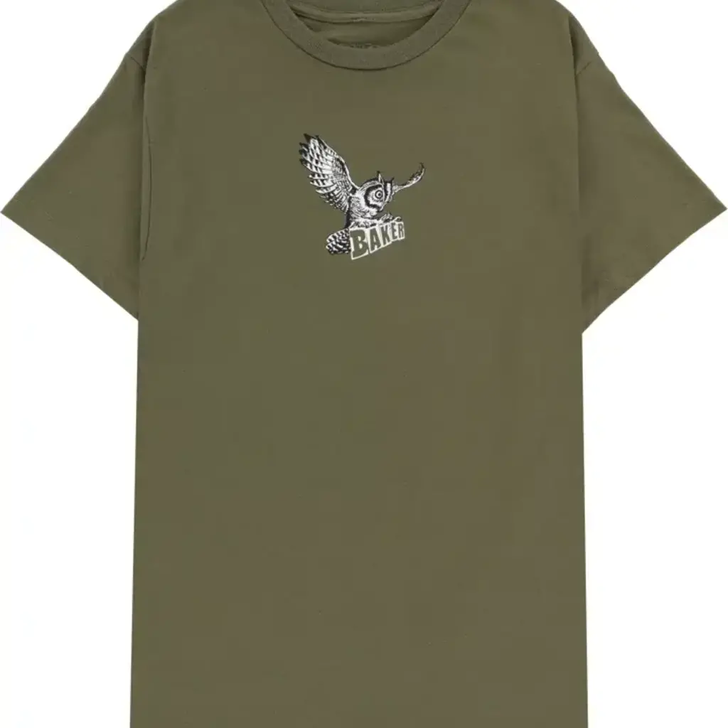 Baker Baker Owl Tee Military Green