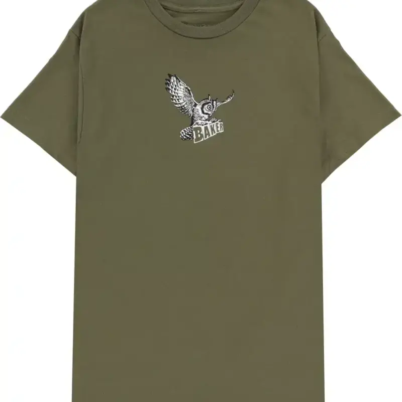 Baker Baker Owl Tee Military Green