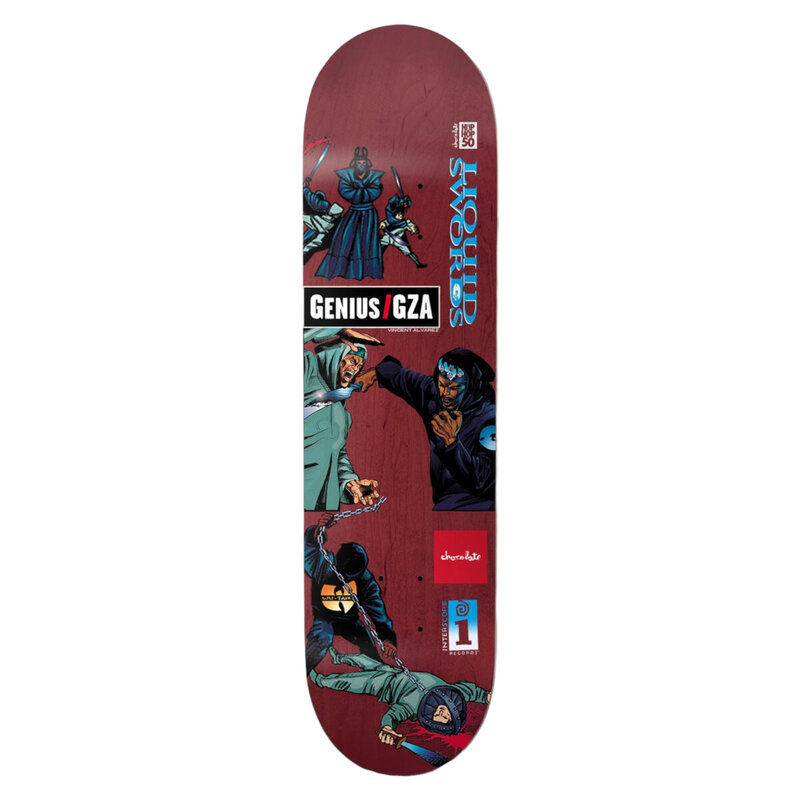 Chocolate Chocolate x Hip Hop 50 Alverez Liquid Swords Deck 8.25”
