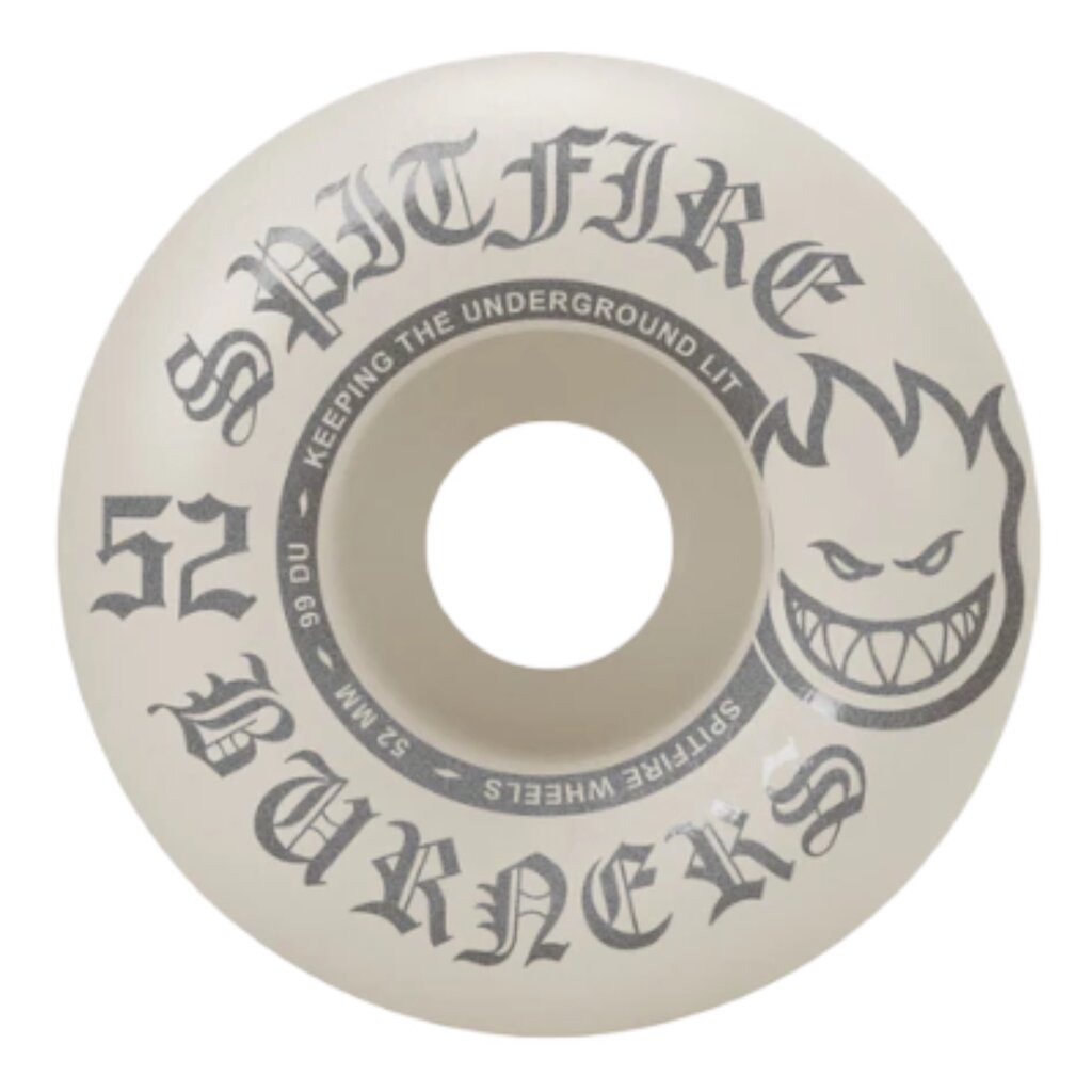 Spitfire Spitfire 99DU Burner White/Silver Wheels 52mm