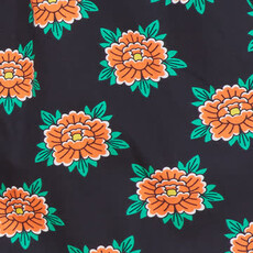 Druthers NYC Druthers Organic Cotton Kiku Punk Flower Boxer Short - Black