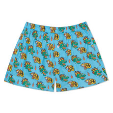 Druthers NYC Druthers Organic Cotton Kiku Punk Dragons Boxer Short Blue