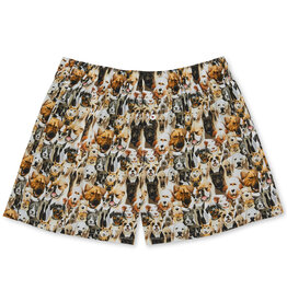 Druthers NYC Druthers Organic Cotton Watercolor Dogs Boxer Shorts White