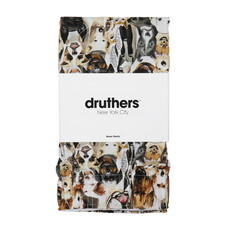 Druthers NYC Druthers Organic Cotton Watercolor Dogs Boxer Shorts White