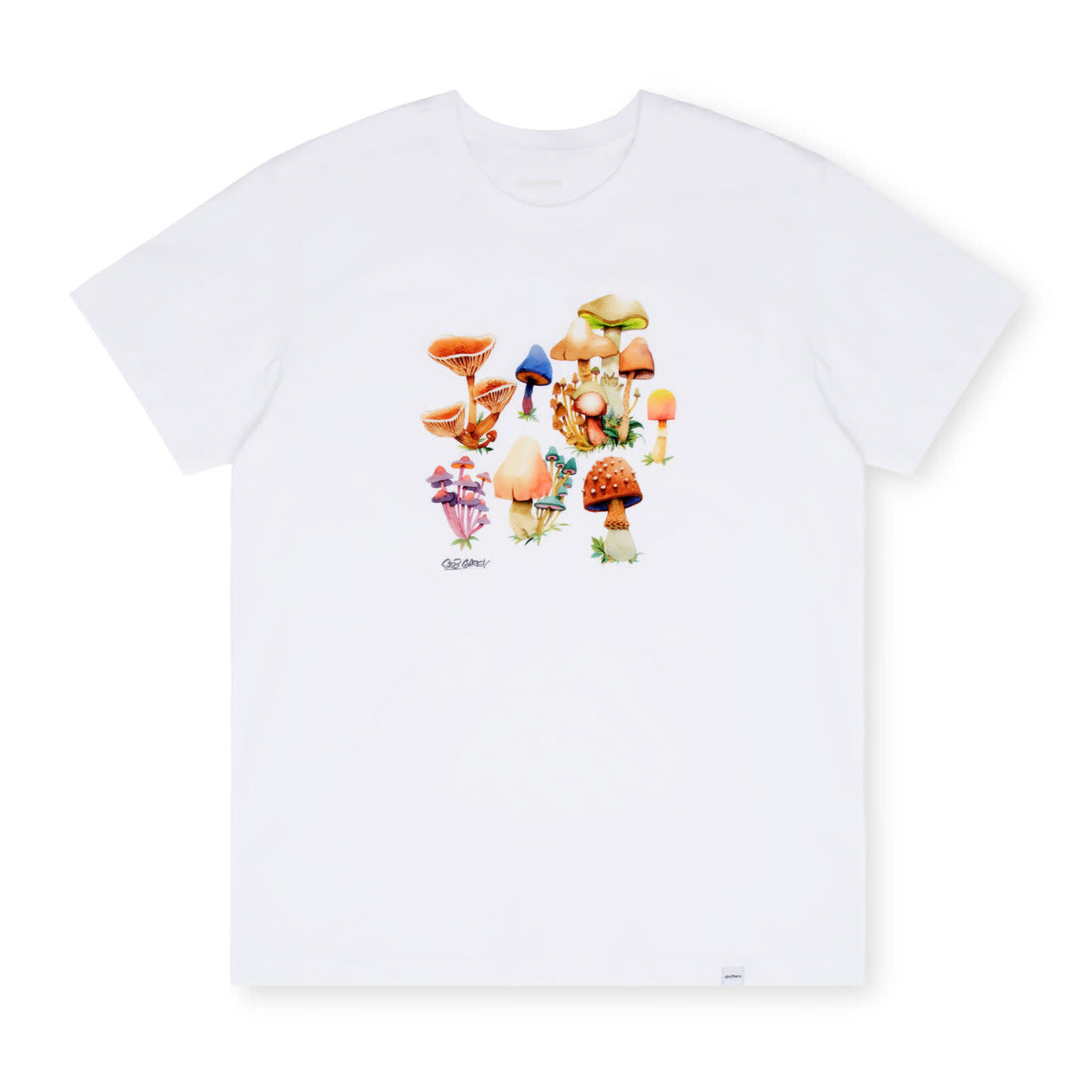 Druthers NYC Druthers Organic Cotton Seb Gorey Watercolor Shrooms T-Shirt White