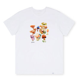 Druthers NYC Druthers Organic Cotton Seb Gorey Watercolor Shrooms T-Shirt White