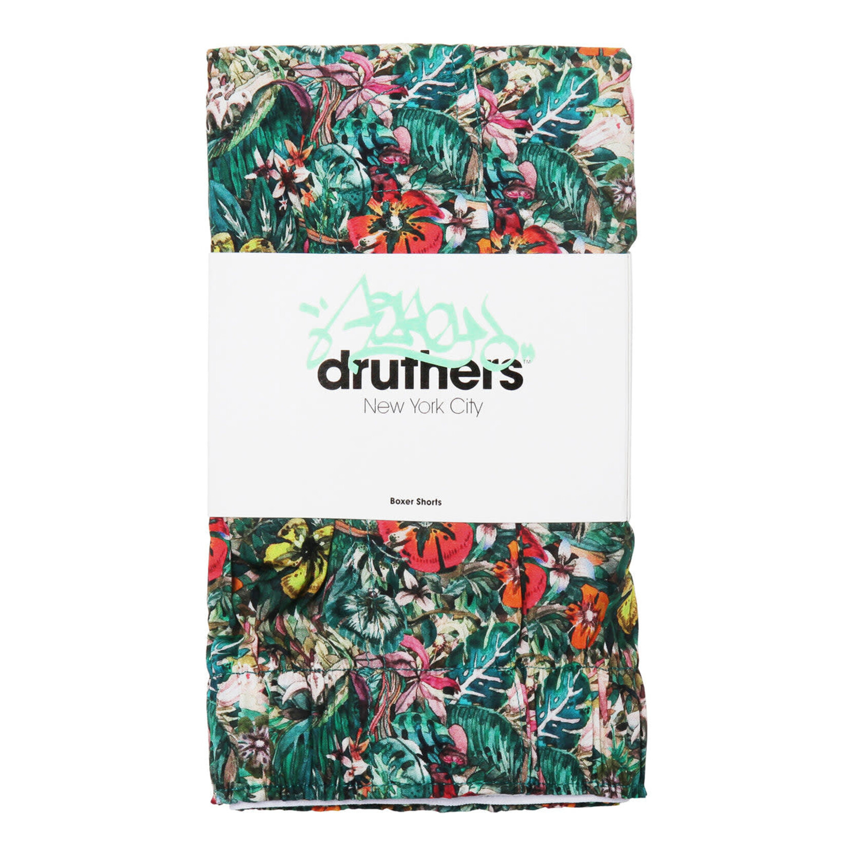 Druthers NYC Druthers Organic Cotton Gorey Aloha Boxer Shorts Jungle