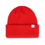 Druthers NYC Druthers Merino Wool 1X1 Rib Knit Beanie Red