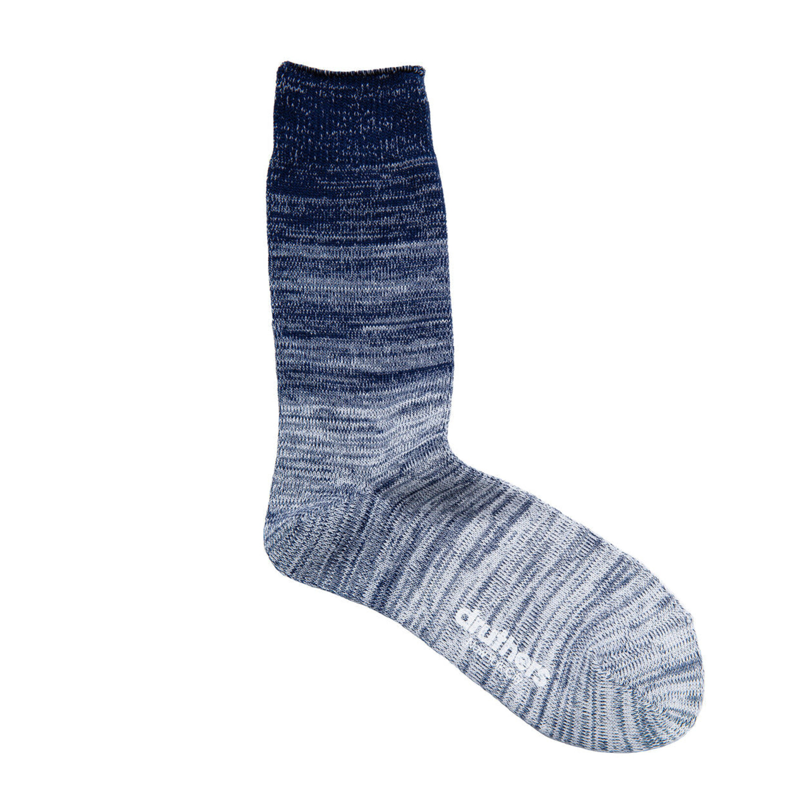 Druthers NYC Druthers Organic Cotton Gradient Crew Sock Navy & White