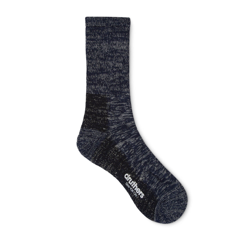 Druthers NYC Druthers Organic Cotton Defender Boot Sock - Navy Mélange