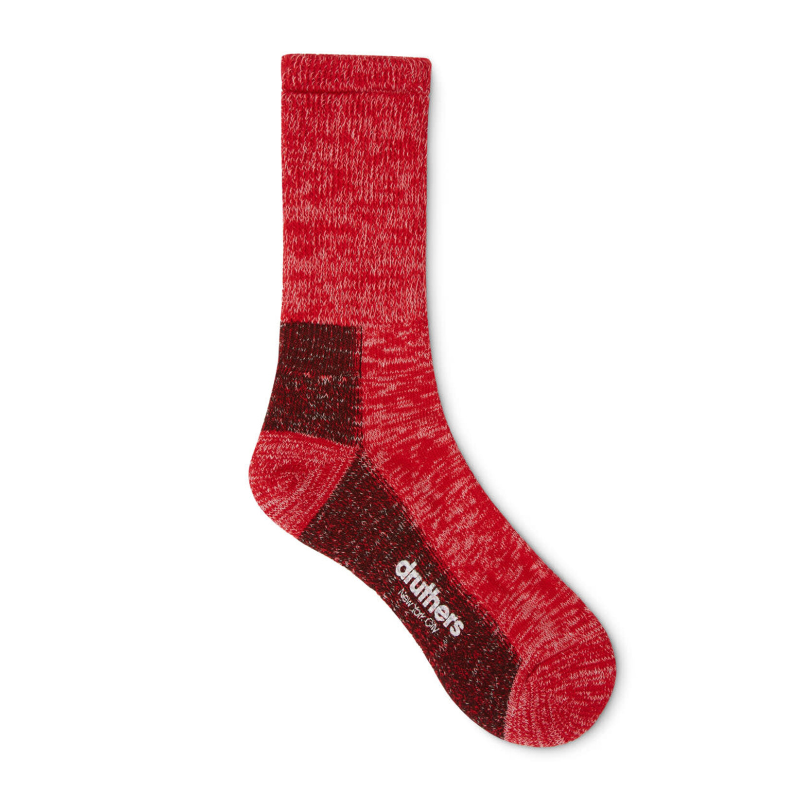 Druthers NYC Druthers Organic Cotton Defender Boot Sock - Red Mélange