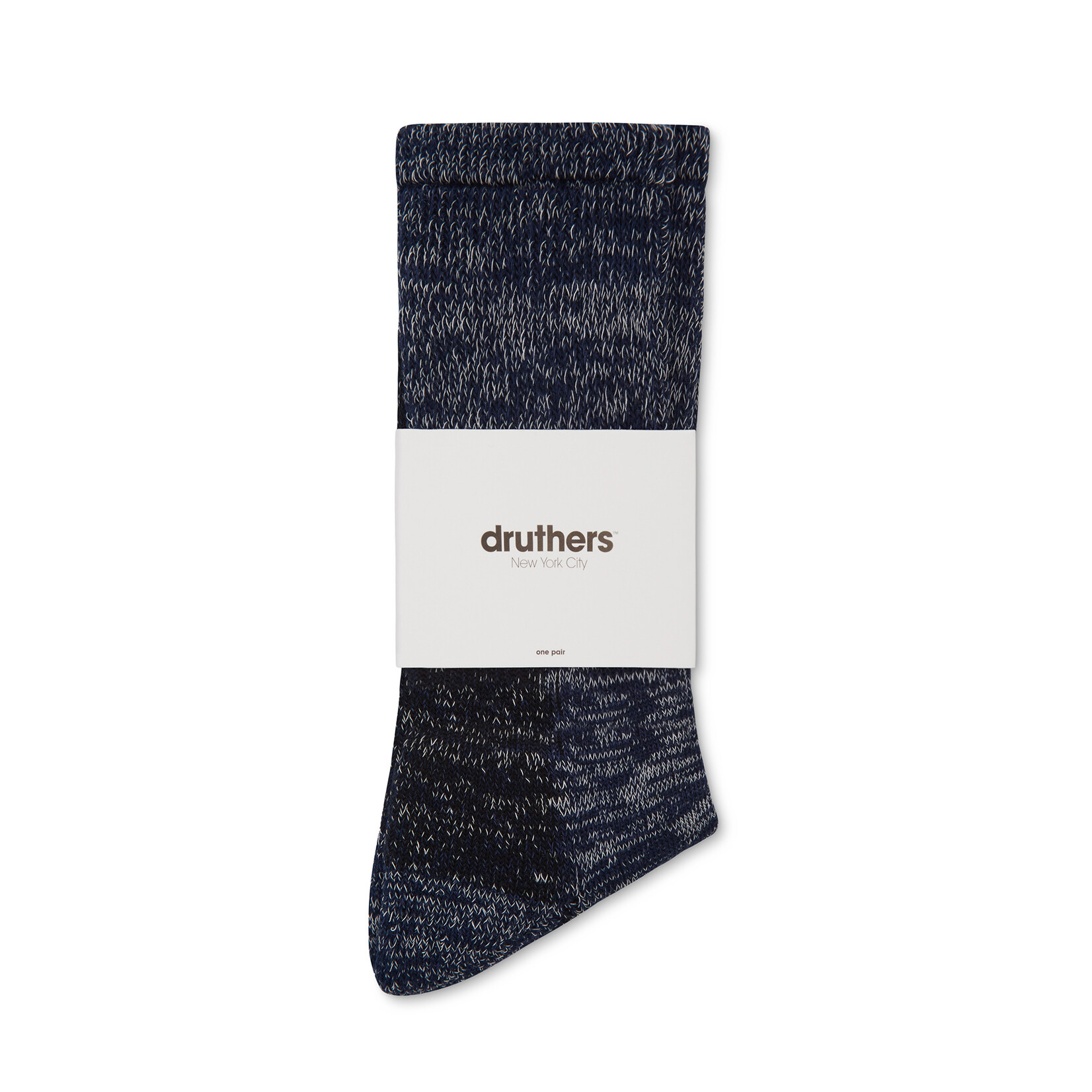 Druthers NYC Druthers Organic Cotton Defender Boot Sock - Navy Mélange