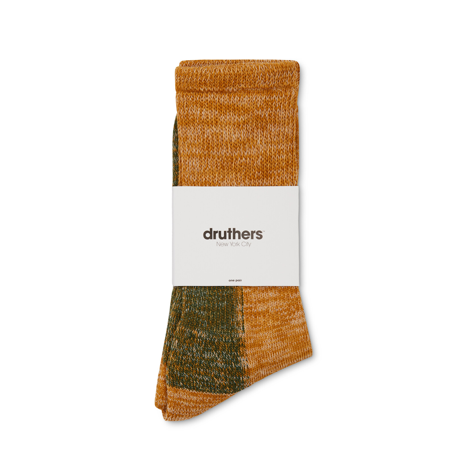Druthers NYC Druthers Organic Cotton Defender Boot Sock - Green Mélange