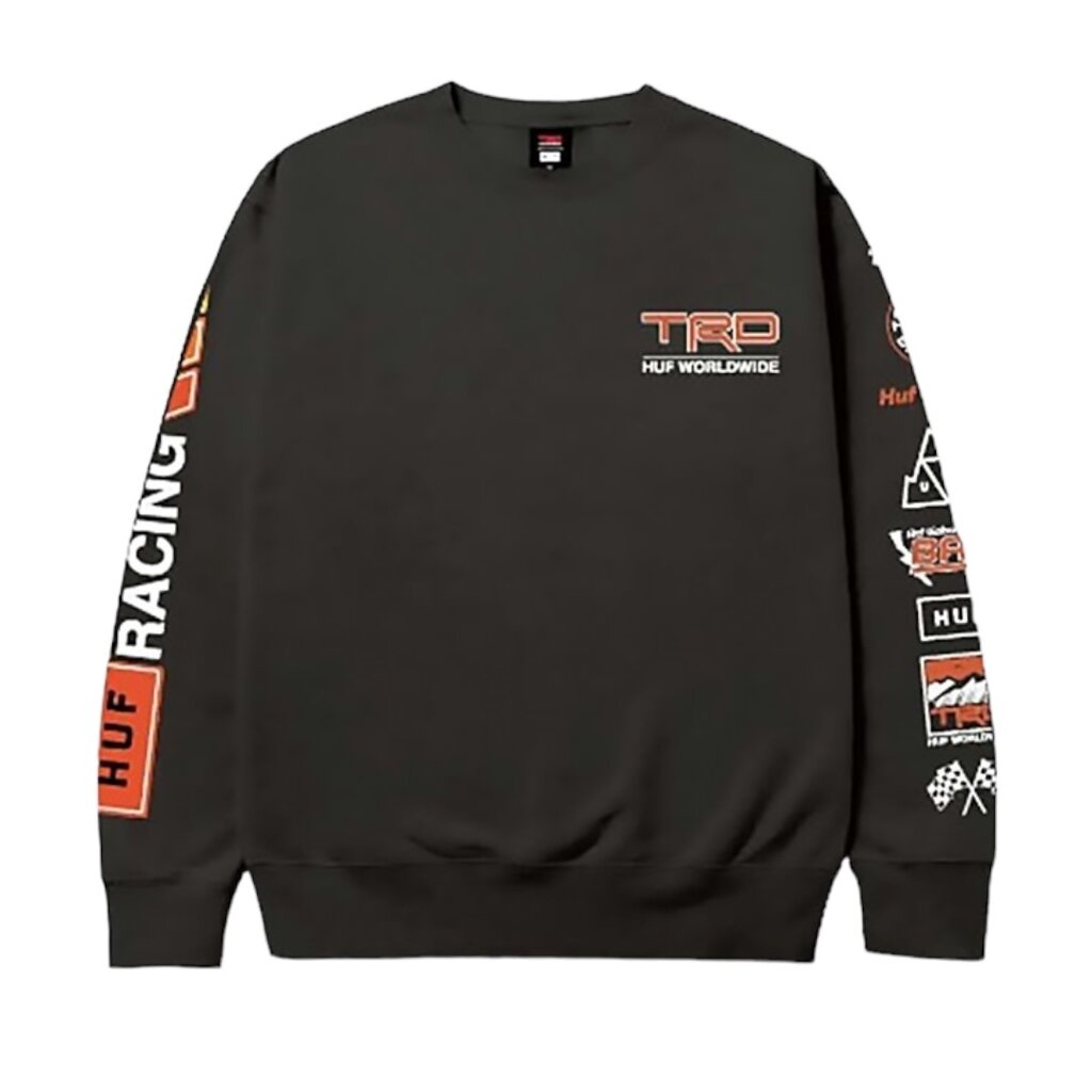 HUF Worldwide HUF X Toyota Concept Crewneck Fleece Black
