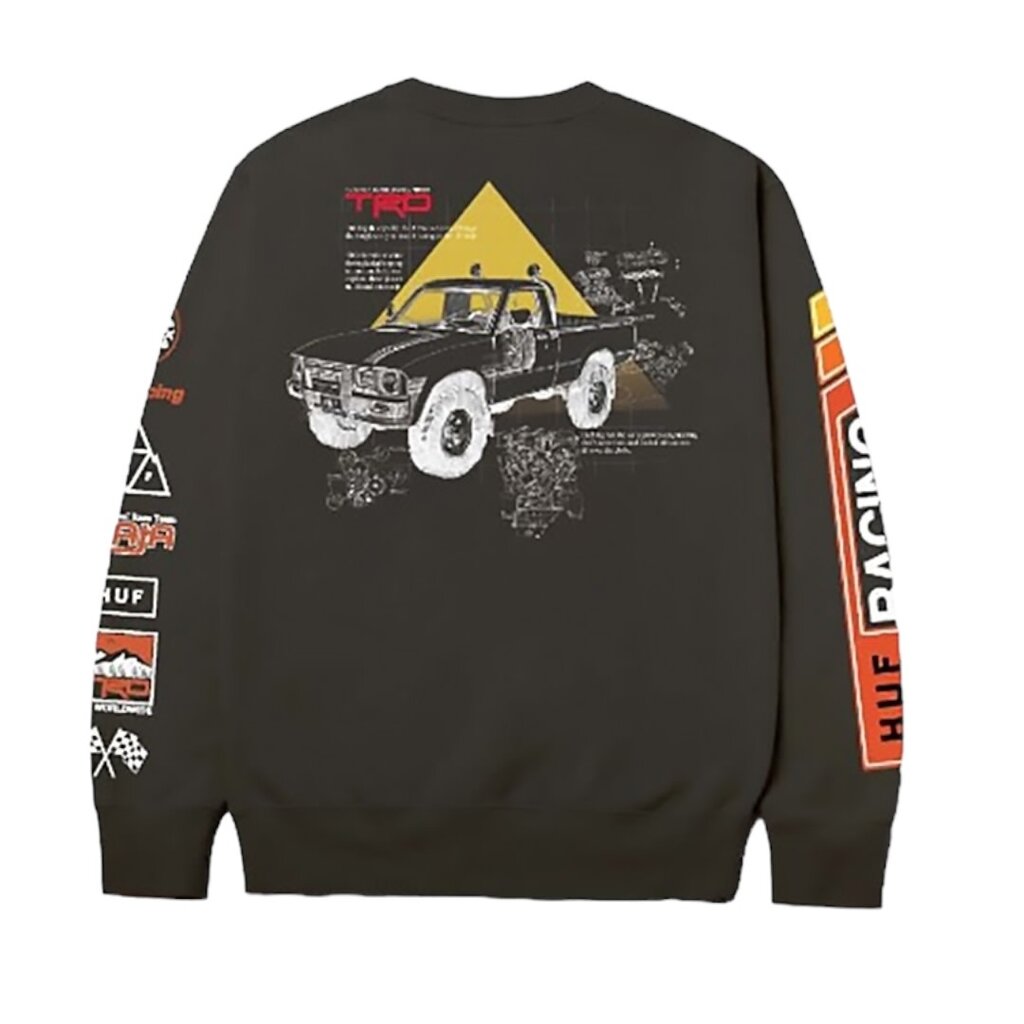 HUF Worldwide HUF X Toyota Concept Crewneck Fleece Black