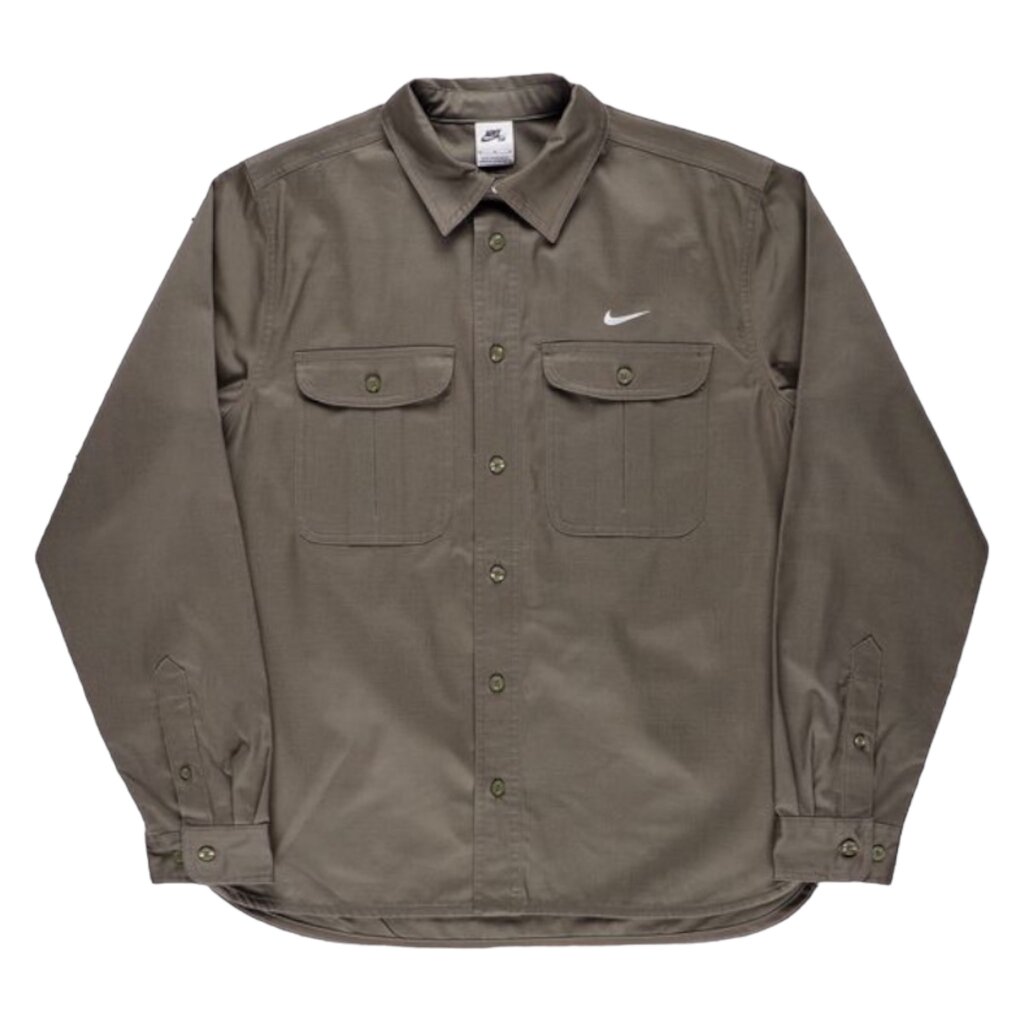 Nike SB Nike SB Tanglin Woven Button Up L/S Shirt Deep Jungle