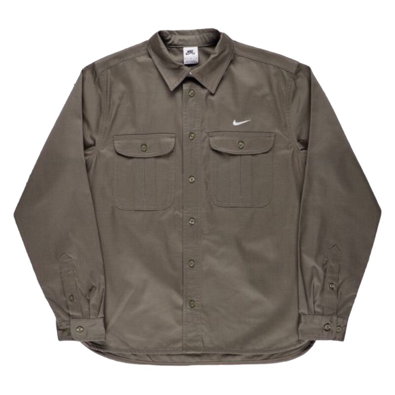 Nike SB Nike SB Tanglin Woven Button Up L/S Shirt Deep Jungle