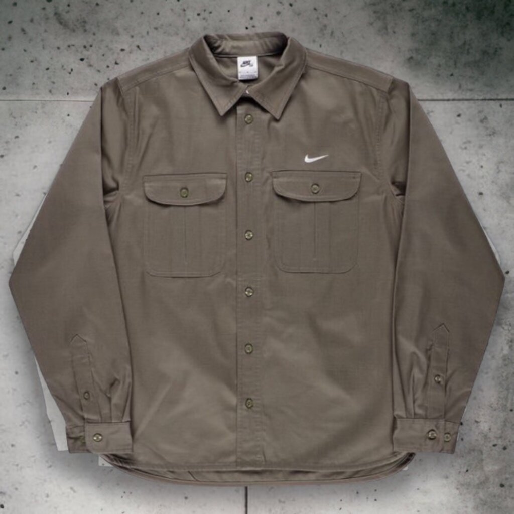 Nike SB Nike SB Tanglin Woven Button Up L/S Shirt Deep Jungle