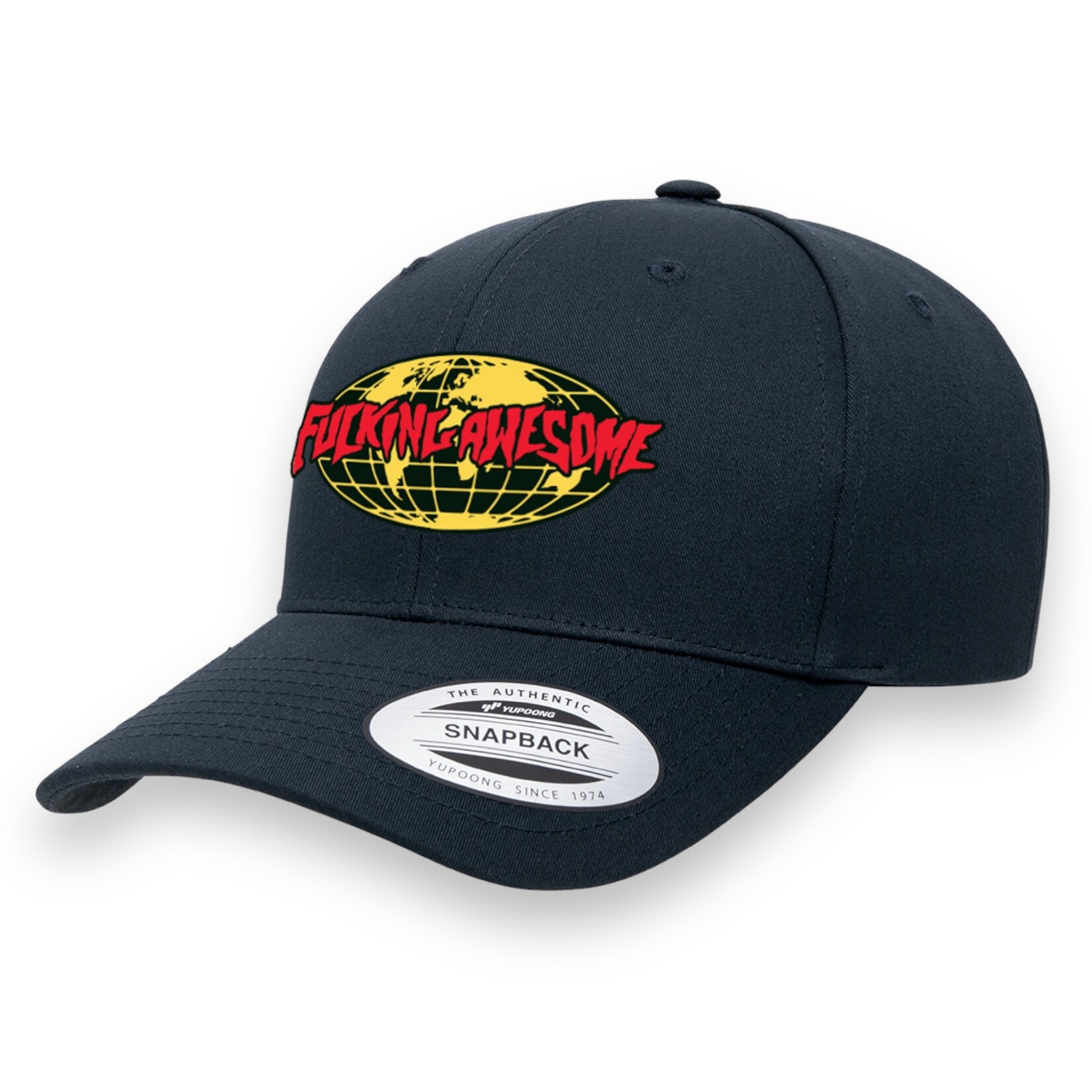 Fucking Awesome FA World Pre Curved Snapback Navy