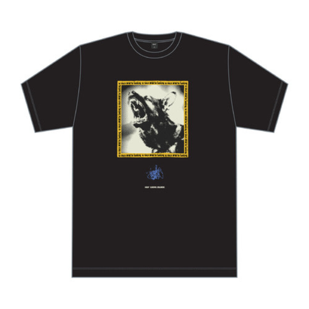 HUF Worldwide HUF Beware Tee Black